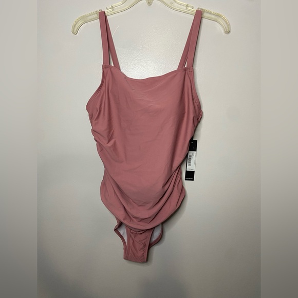 Catherine Malandrino Other - Catherine Malandrina One Piece ruching side swim thank style Size M Mesa Rose
